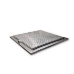 Deksel voor een put met een RVS rand